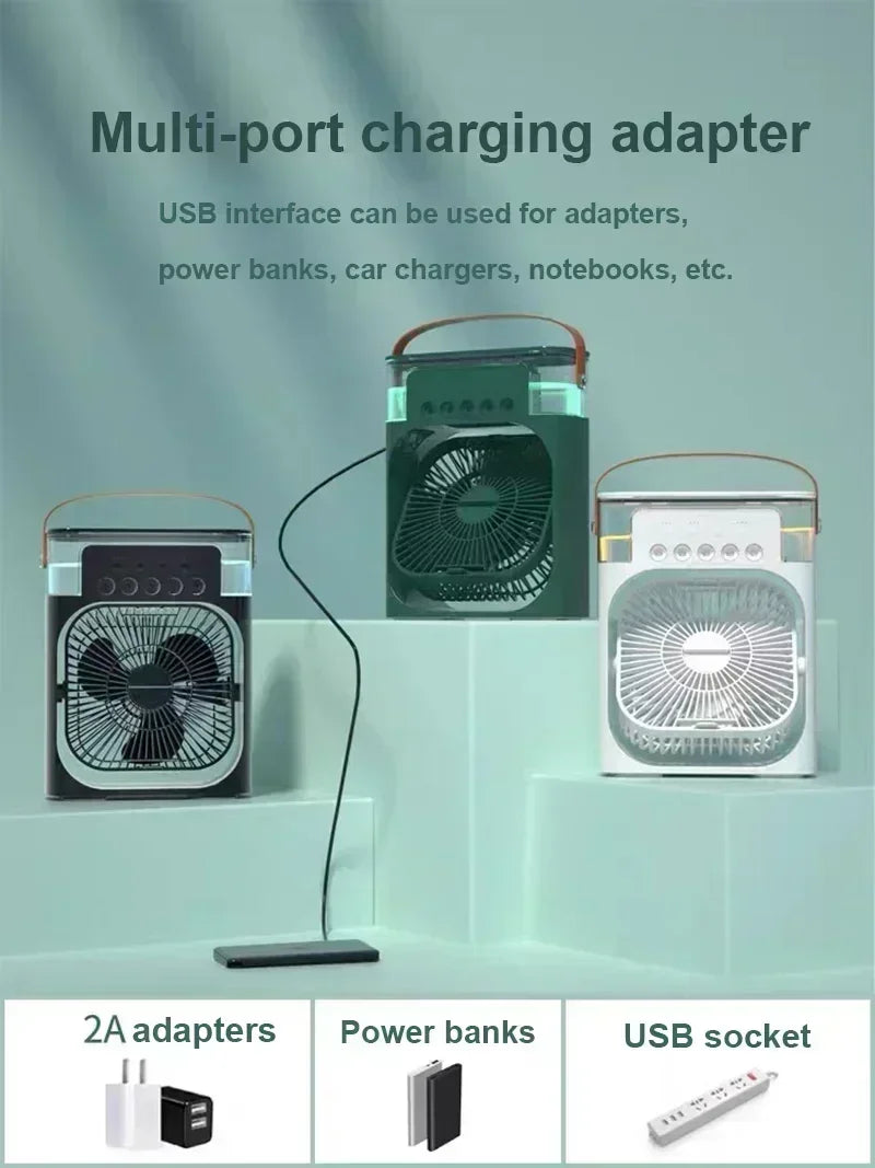 Ventoinha LED portátil