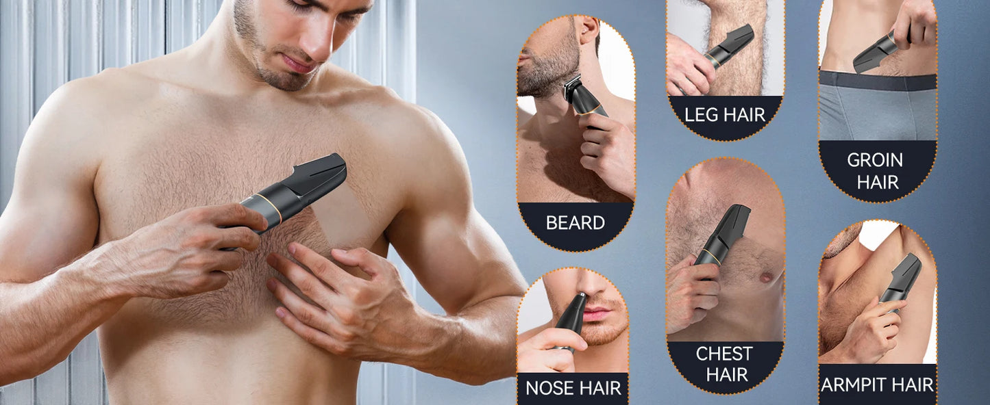 Kit máquina de barbear 3 em 1