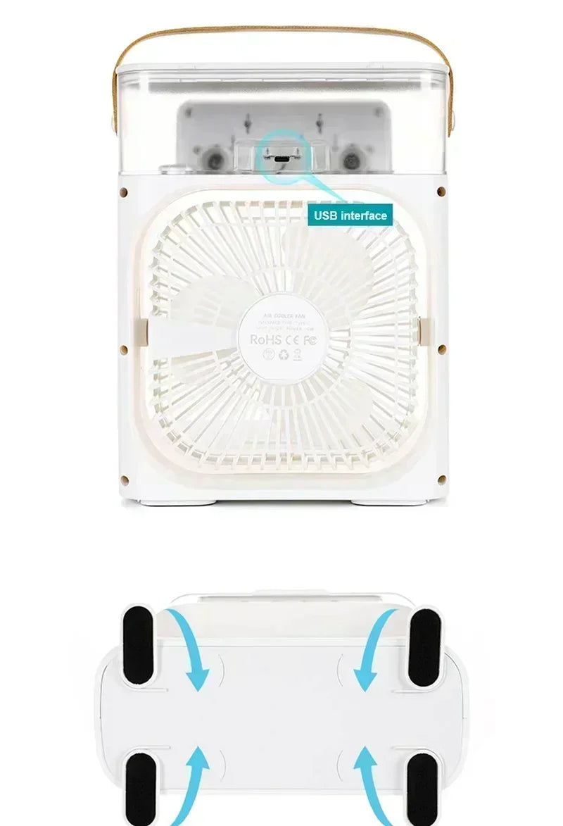 Ventoinha LED portátil
